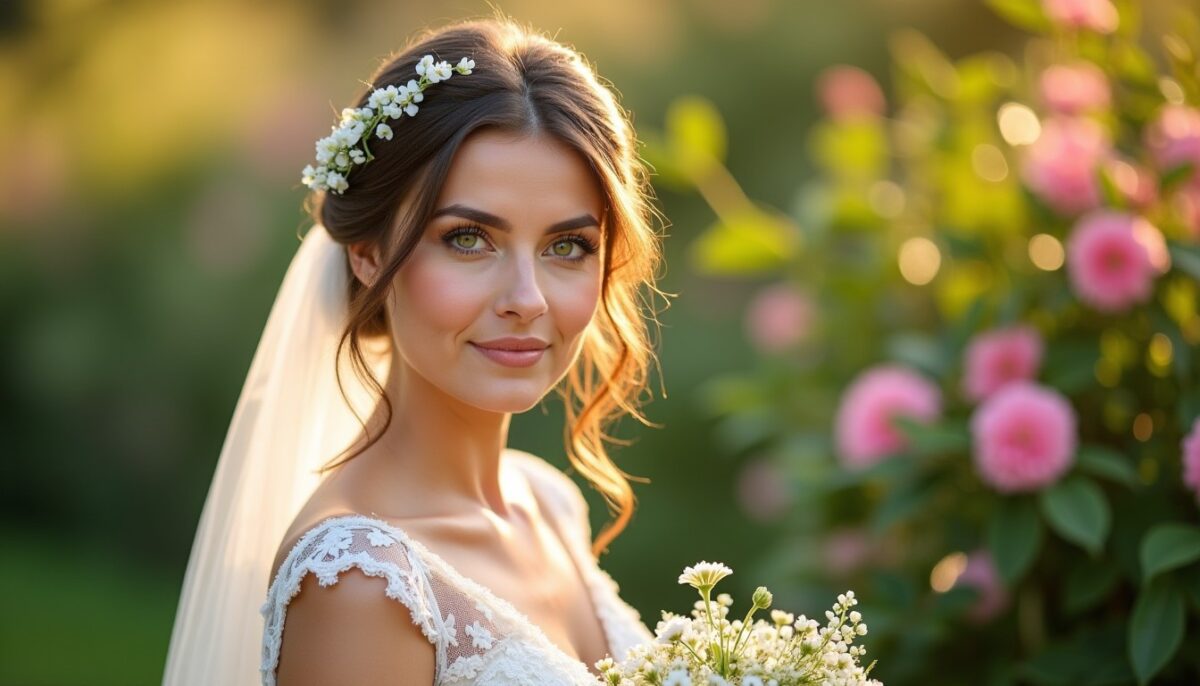 Looks de maquillage naturel pour sublimer des yeux verts le jour du mariage