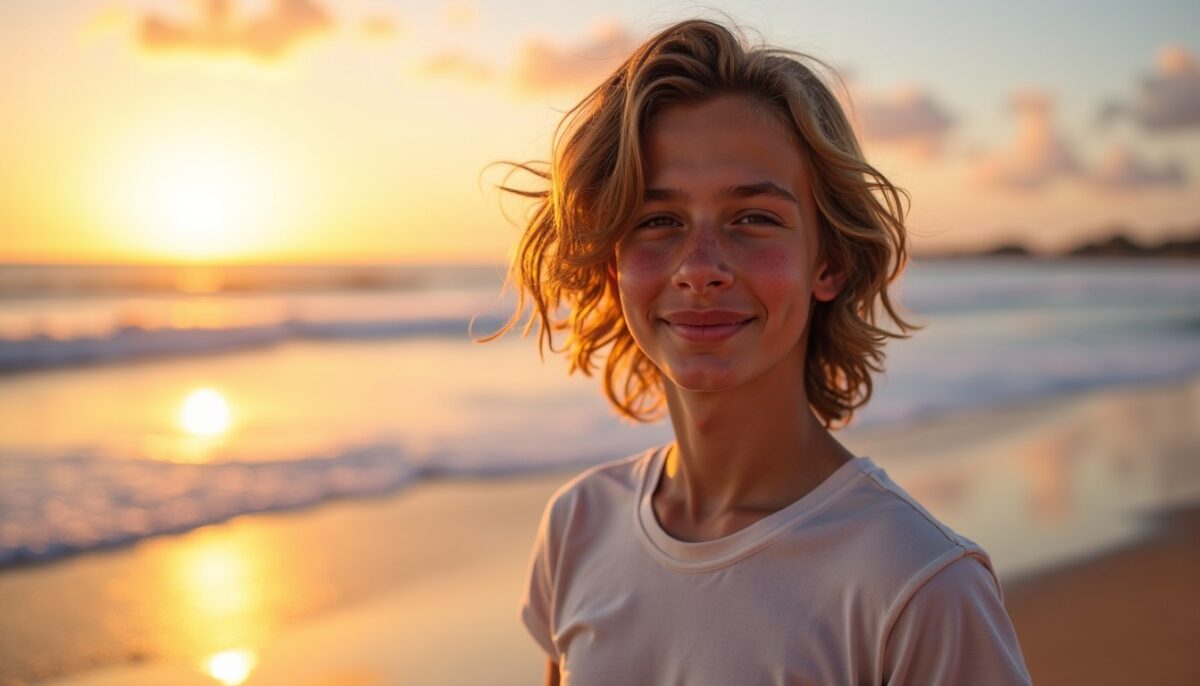 Idées coiffure tendance pour garçons aux cheveux longs adoptant le style surfeur