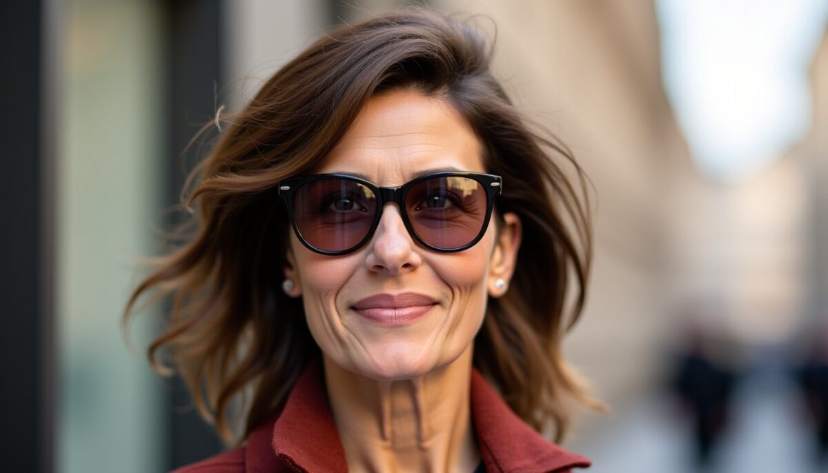 Coiffures élégantes pour femmes de 50 ans porteurs de lunettes